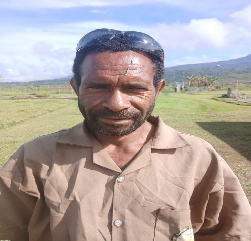 Mr Bernard Salugen, Support Staff, Grass Cutter, Telefomin Baptist District Hospital