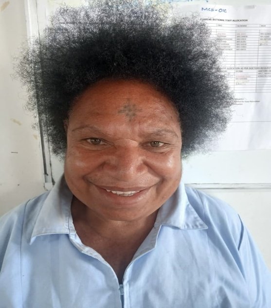 Mrs Rhema Drorit, Maternal and Child Health / HIV and AIDS Officer in Charge, Telefomin Baptist District Hospital